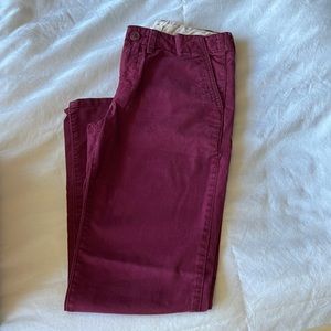 Gap Kids maroon chino 16 slim